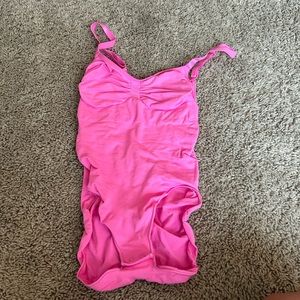 SKIMS neon pink shapewear bodysuit
